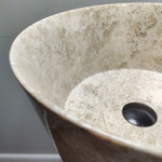 Раковина напольная из мрамора Cream MN-61362 (40*40*90)