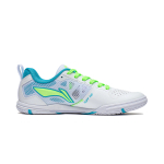 Li Ning Low top Table Tennis Shoes Unisex Standard White/Light Aqua Blue
