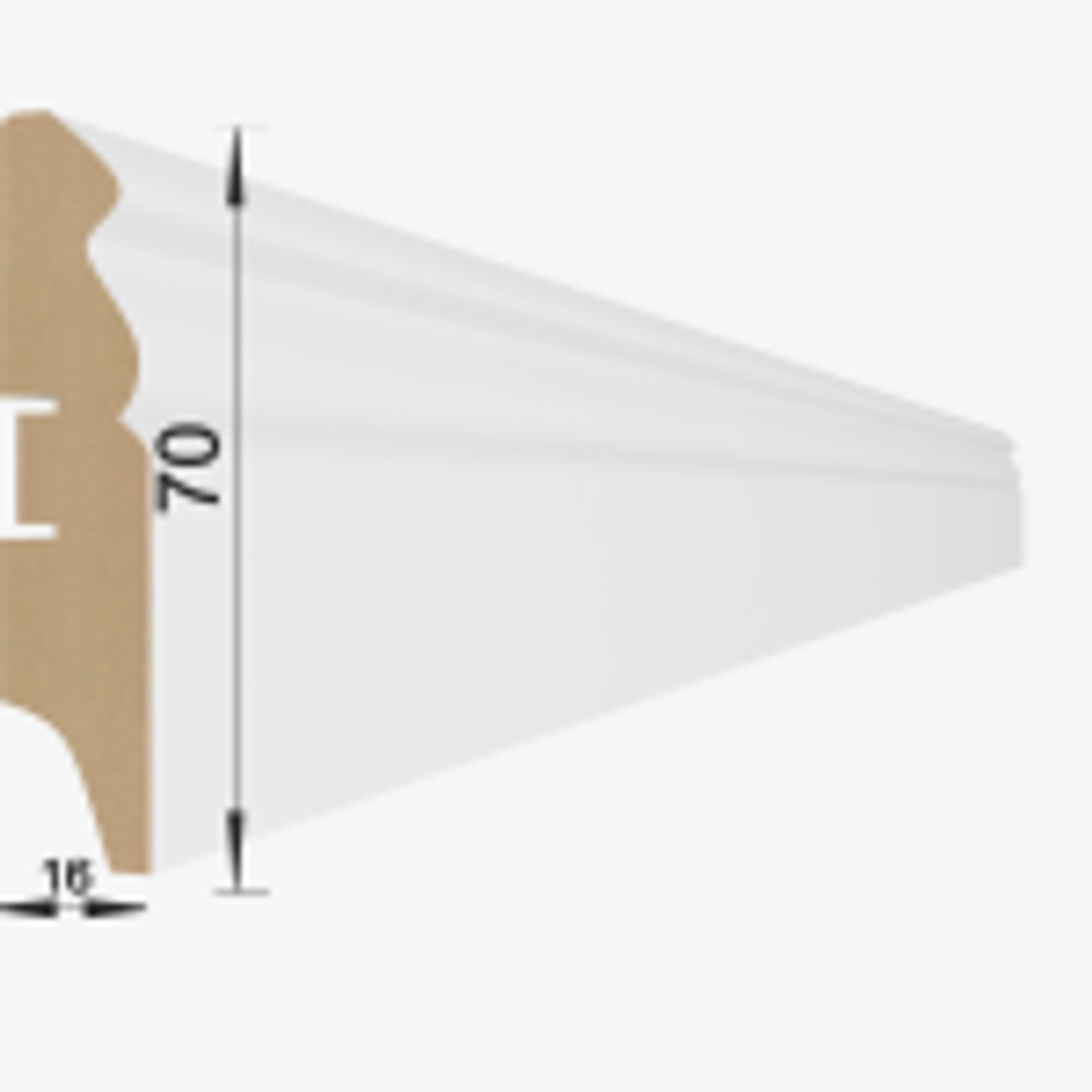НАПОЛЬНЫЙ ПЛИНТУС МДФ STELLA 70E 2000х70х16 мм - Магазин напольных покрытий в Екатеринбурге. MAXI ПОЛ