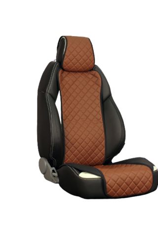 Экокожа Ромб - Модель №3 широкое сиденье и спинка (цена за пару)