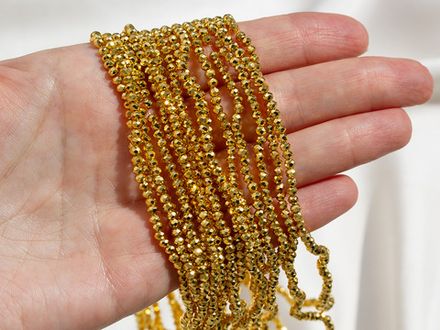 Нить бусин для украшений 3мм (ювелирное стекло)