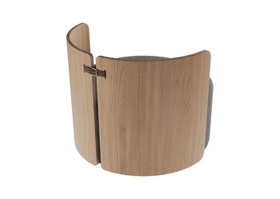 Кресло крутящееся Lagom 800 (капучино твид, натуральный дуб)