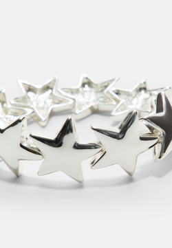 STRADIVARIUS Браслет в форме звезд, серый