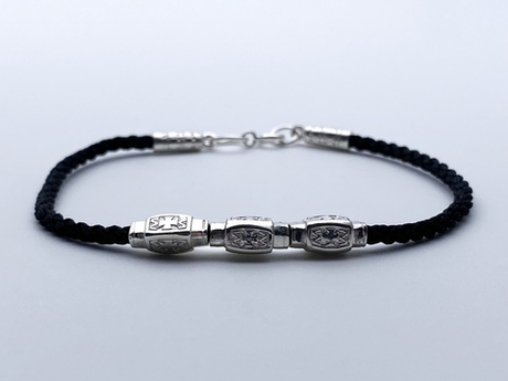 Браслет из серебра/Белый