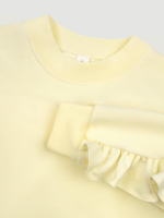 Свитшот с рюшами Mjölk Светлый жёлтый