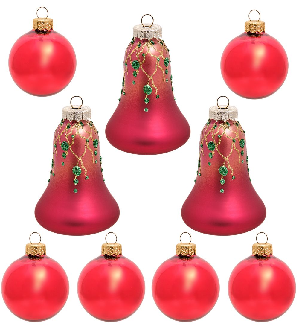 Элита НФШ-1157/2 Набор ел.украшений 9шт «Шары и колокольчики» 65 мм