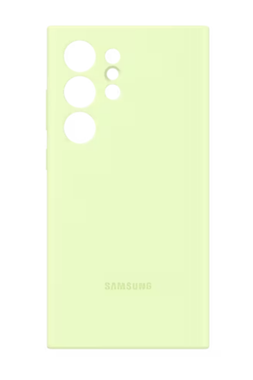 Чехол-накладка Silicone Case S24 Ultra ( Лайм)