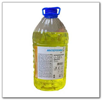 Нейтральное Гелеобразное концентрированное моющее средство 5л. Konzentrat U-Gel Цитрус. Интерхим