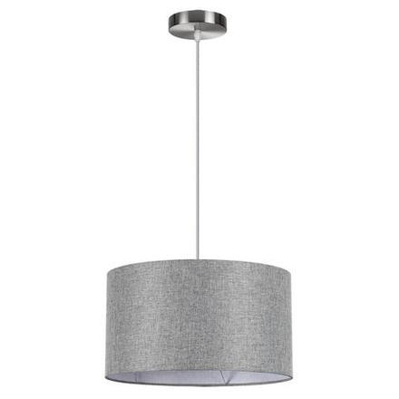 8251/2 MODERNI LN25 000  никель/серый, металл/текстиль Подвес Е27 2*60W 220V NIKKI
