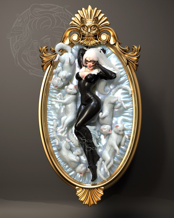 Фигурка Чёрная кошка Фелиция Харди Black Cat Felicia Hardy