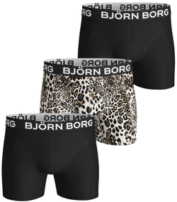 Мужские спортивные боксеры Björn Borg Shorts Sammy BB Leo 3P - jet stream