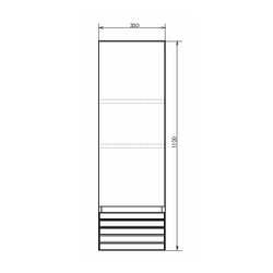 Шкаф-колонна Comforty Страсбург-35 дуб дымчатый