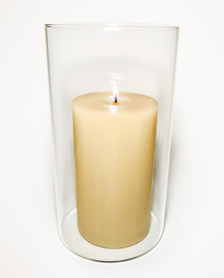 Zara Home Подсвечник из стекла, цвет прозрачный, 12 см