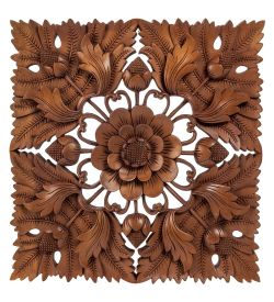 Decor and Gift 17-053 Панно резное «Цветы» (суар, о.Бали) - Вариант A