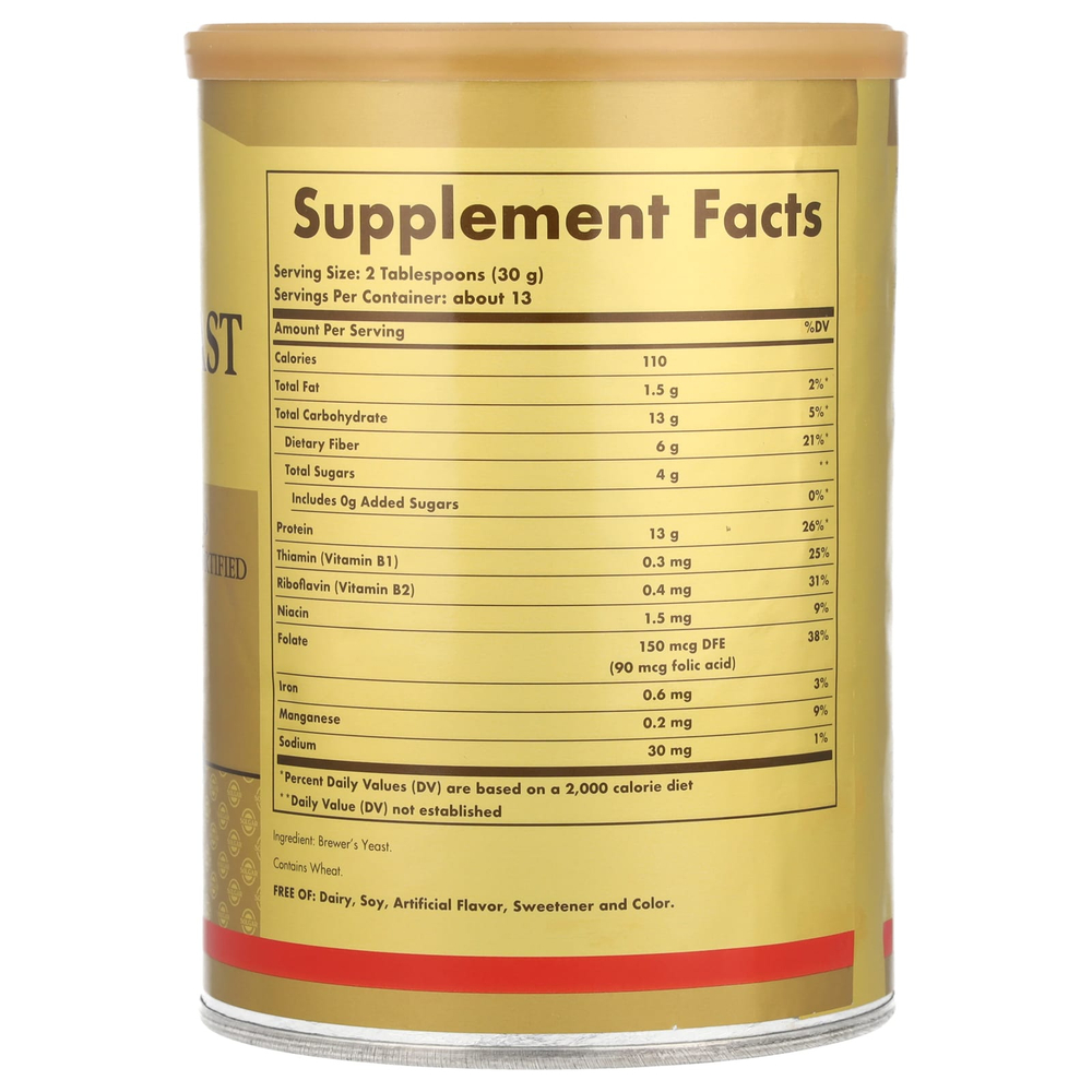 Solgar, дрожжи пивные в виде порошка, 400 г (14 унций)