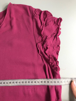 Блузка BONITA из вискозы в ягодном оттенке, маркировка 44, по замерам 50 размер