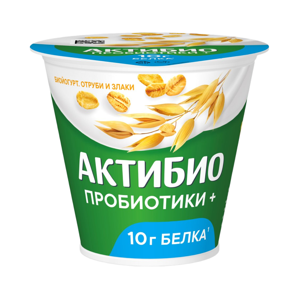 АктиБИО Биойогурт Отруби-злаки 2,9% 220гр