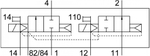 CPV18-M1H-2OLS-2GLS-1/4 Распределитель с электроуправлением