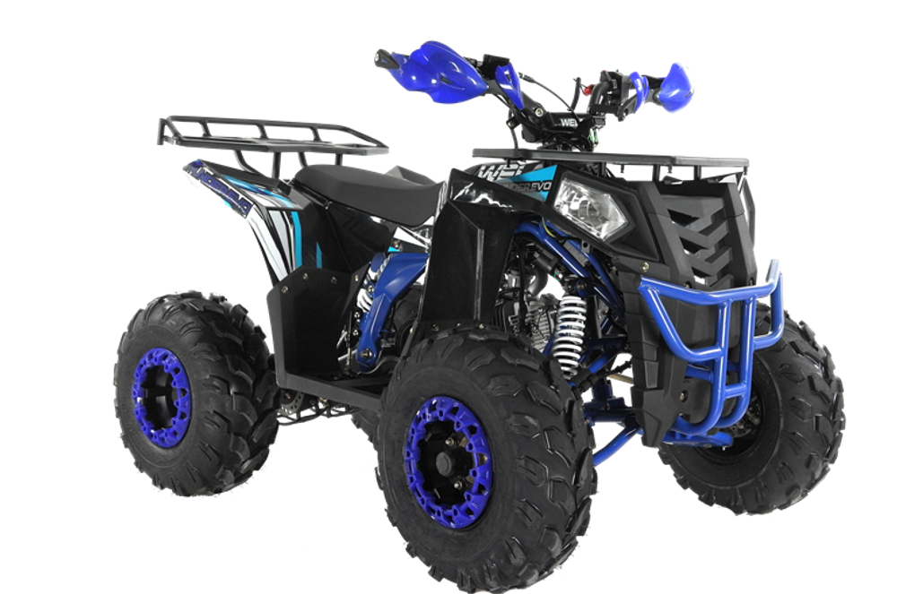 Квадроцикл Wels Thunder EVO 125 куб/см 10 л.с колеса 8" цвет Черно/синий