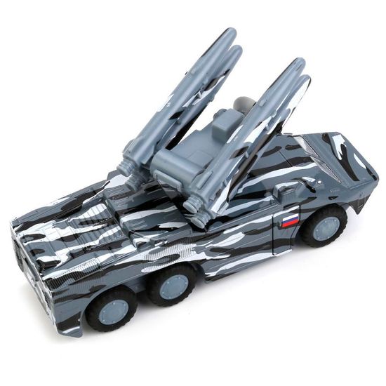 Машина металл рк оса, 15 см, дверь, подвиж. дет., инерц., сер.камуф., кор. Технопарк 