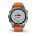 Смарт-часы Garmin Fenix 6 Sapphire, титановый, 010-02158-14