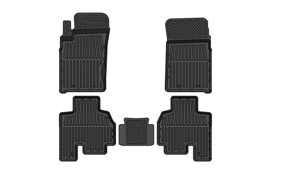 Коврики резиновые в салон 3D PREMIUM для Ssang Yong Kyron (2005-) SRTK.PR.SS.YO.KY.05G.02056