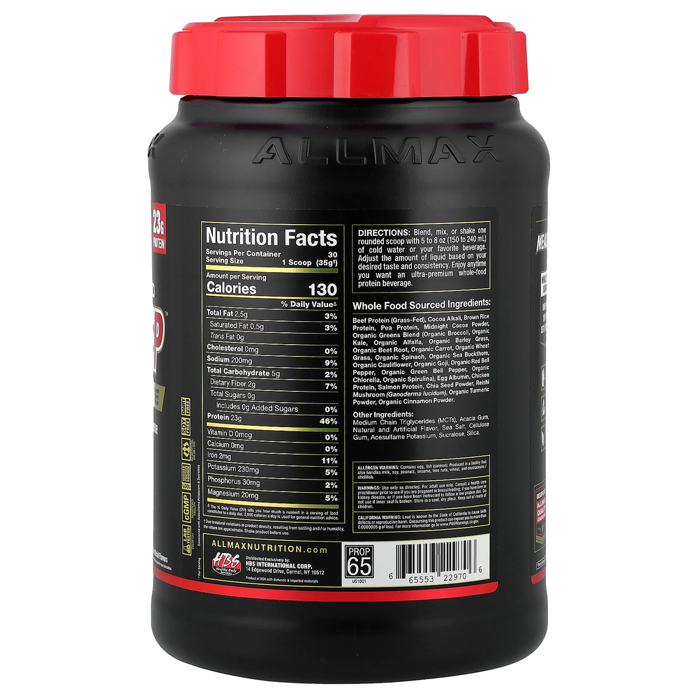ALLMAX, Meal Prep™ Lite, помадка с двойным шоколадом, 1054 г (2,32 фунта)
