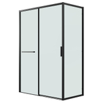 Душевое ограждение Grossman Style 100.K33.05.120.21.00-200.K33.05.100.21.00 (120х100х195) раздвижная,черный матовый,стекло прозрачное,2 места