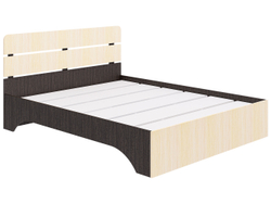 Кровать Джулия, спальное место 160х200, без основания Яс.тёмн/яс.свет