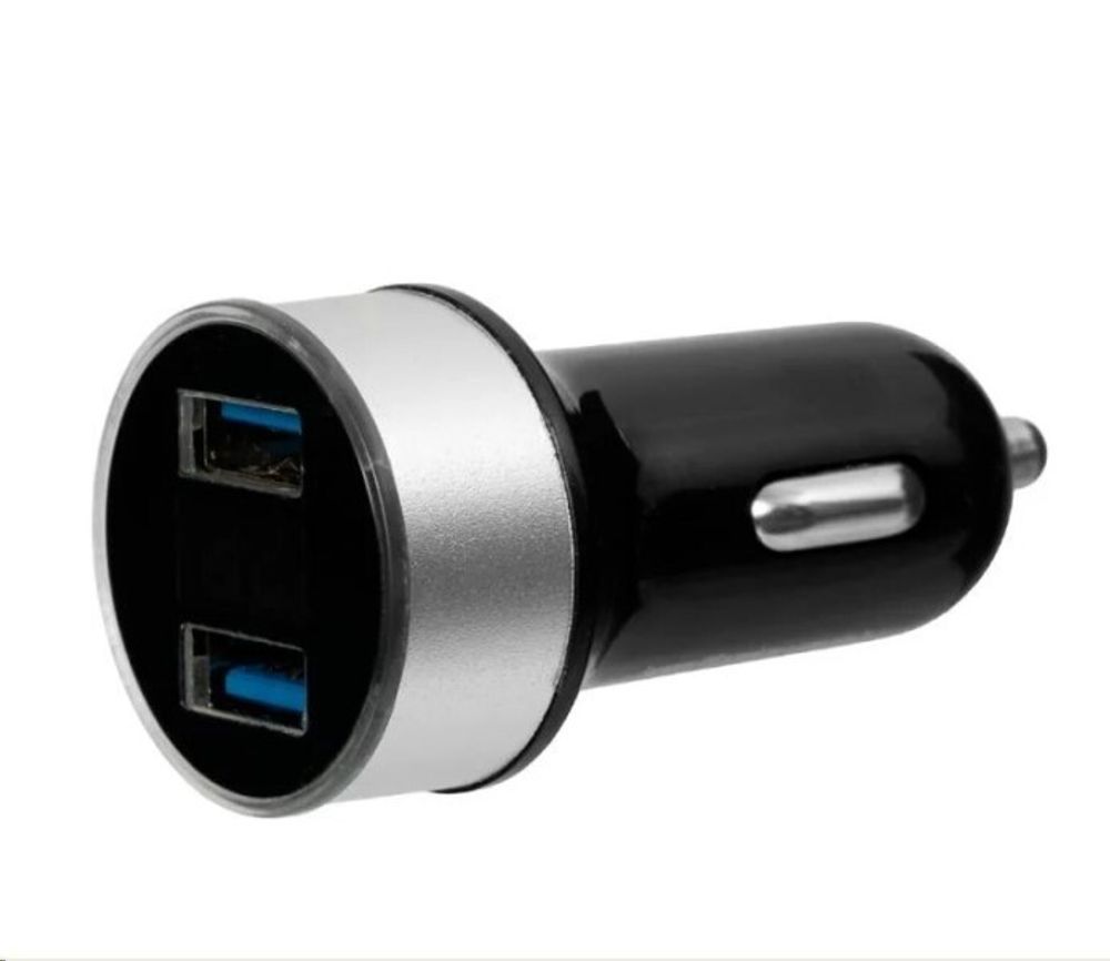 Зарядное устр-во в прикур. 2 USB 3.1A черный (P.R.C.)