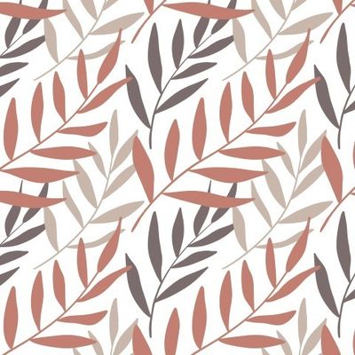 Растительный принт ветки с листьями