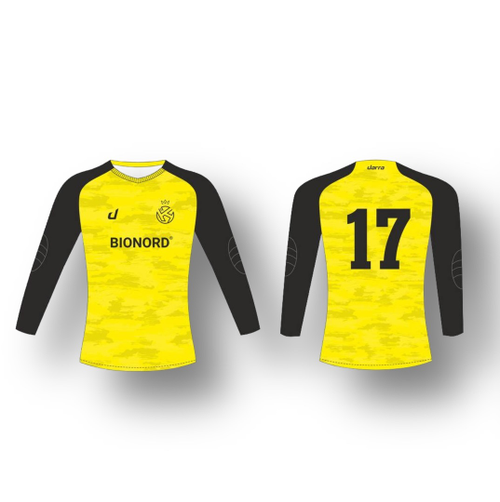 Свитер вратаря с защитой желтый