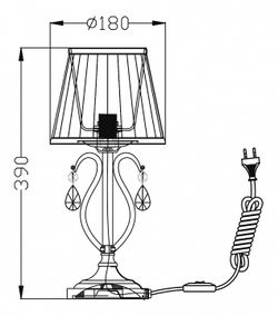 Настольная лампа декоративная Maytoni Brionia ARM172-01-G