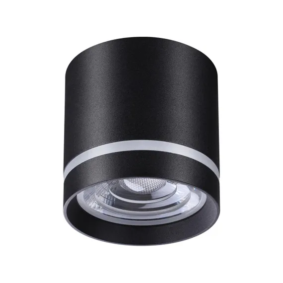 358491 OVER NT20 394 черный Светильник накладной IP20 LED 4000K 12W 220V ARUM