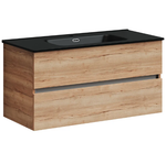 Тумба подвесная SANCOS Urban 990х450х550, c двумя ящиками оснащенными доводчиками, дуб галифакс натуральный , арт. UR100EG