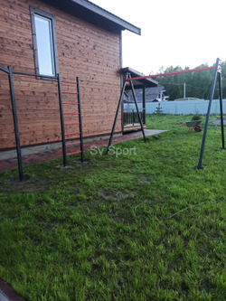 Монтаж уличной шведской стенки Sv Sport (3 вертикальных столба)