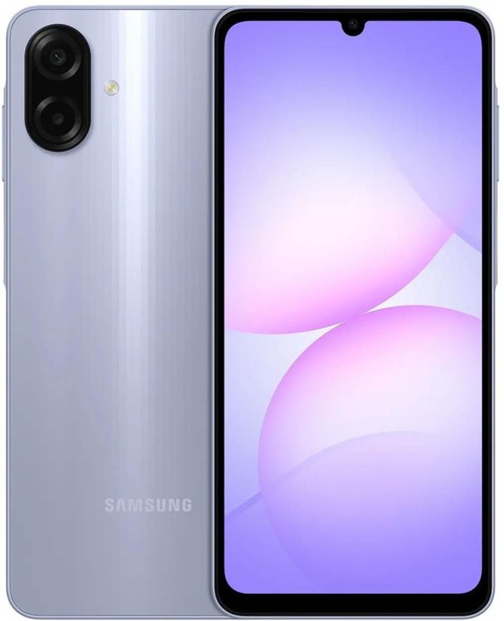6.7" Смартфон Samsung Galaxy A07 4/128Gb,  SM-A075F,  IPS,  90Гц,  5000мAч,  фиолетовый