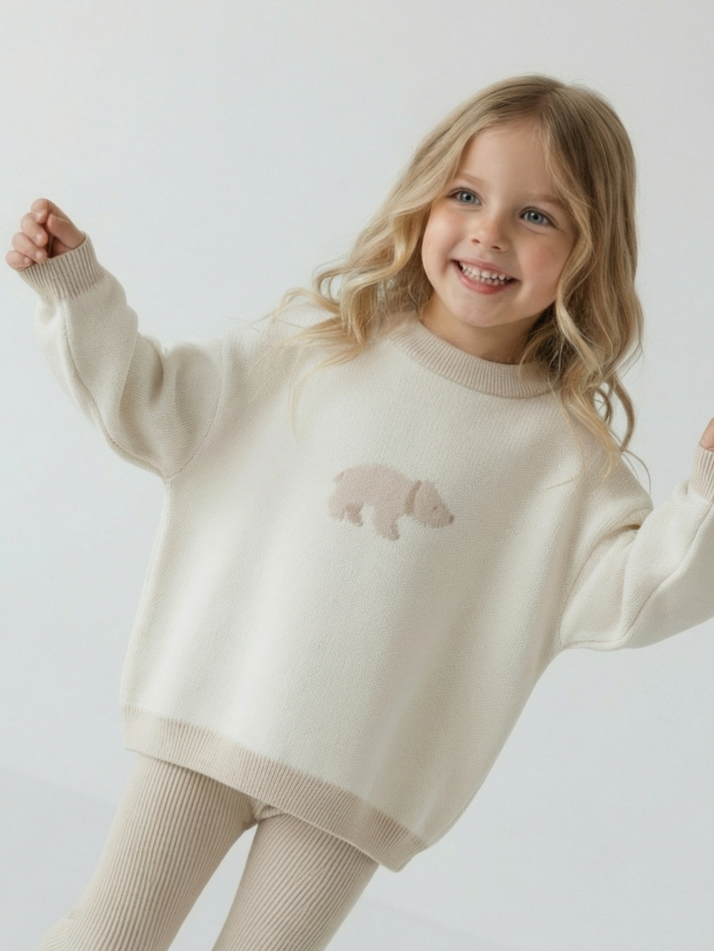 Джемпер Север из хлопка свободного кроя