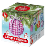 Елочная игрушка своими руками (Медальон розовый, EVA) (Т-Ц)