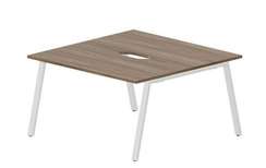 Составной стол Arena на 2 рабочих места 1380х1366х750мм (2 эргономичных выреза)