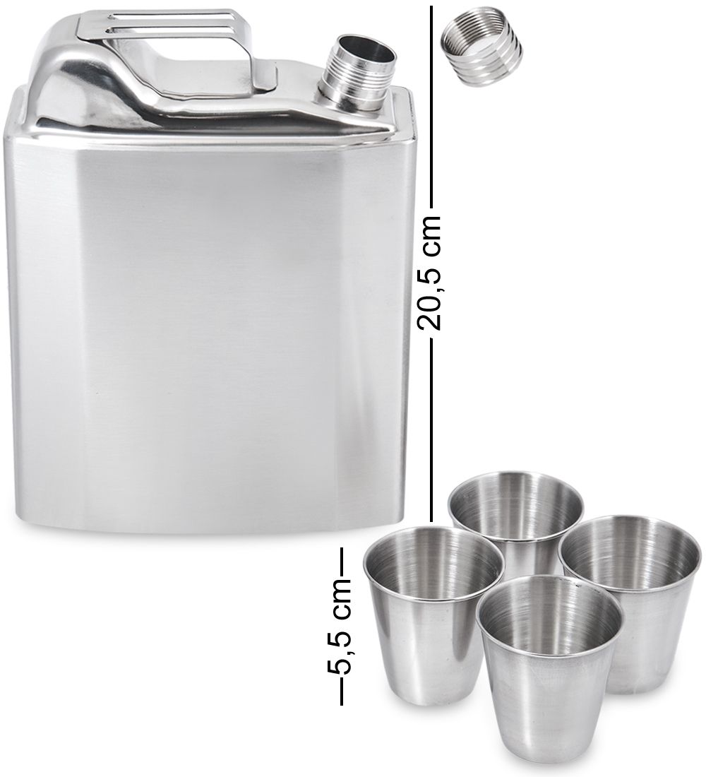 GT-102 Подарочный н-р фляжка с аксессуарами 1650 мл