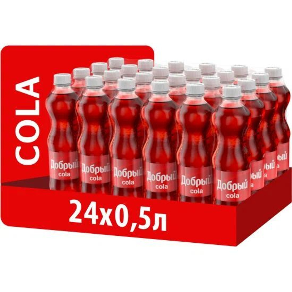 Добрый "Кола" 0,5 л. ПЭТ. (24 шт. в упаковке)