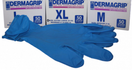 Перчатки хозяйственные "DERMOGRIP" M 25/250пар.