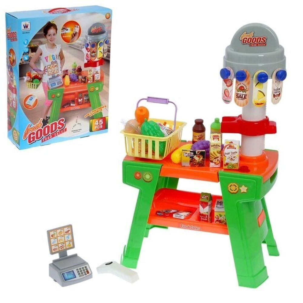 Игровой модуль с кассой Магазинчик, 43 предмета