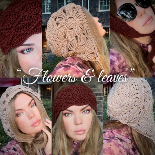 Видео мастер-класс по вязанию набора аксессуаров крючком "Цветы и листья"