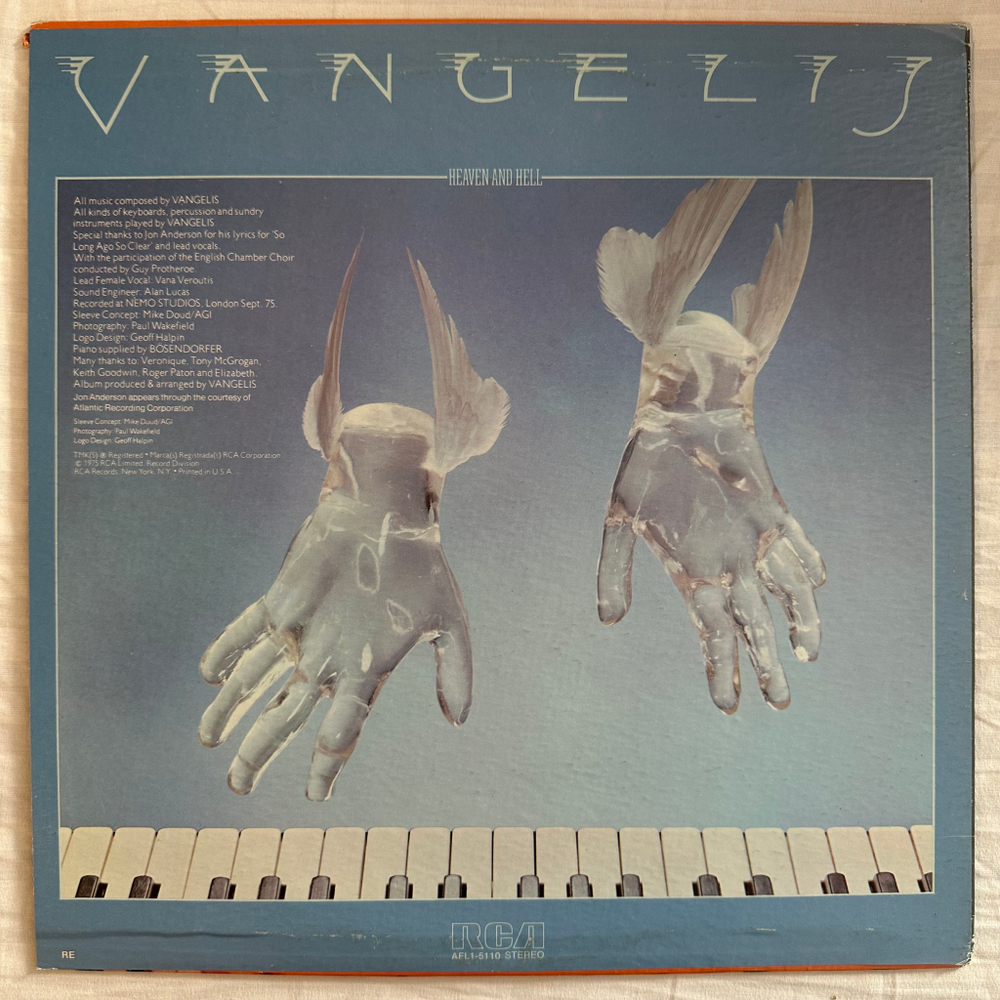 Vangelis ‎– Heaven And Hell (США 1976г.)