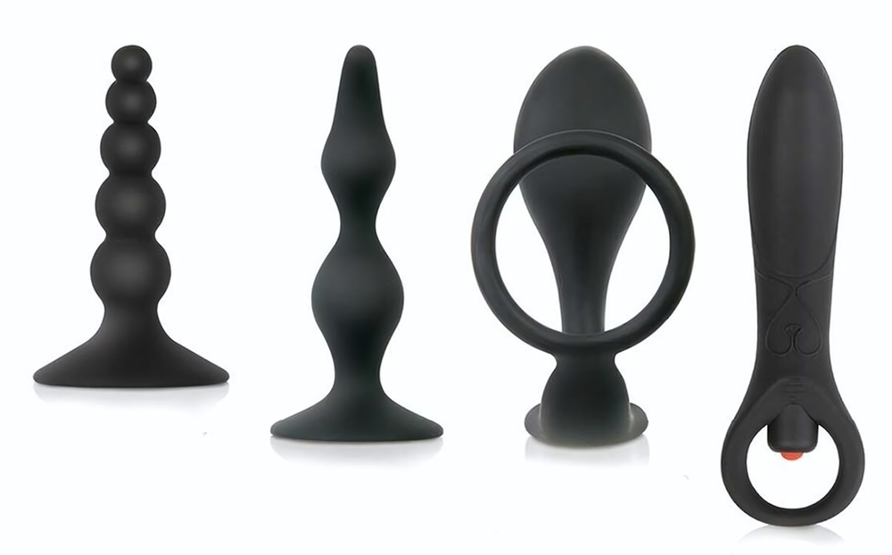 Набор стимуляторов простаты Intro To Prostate Kit (Цвет: черный)