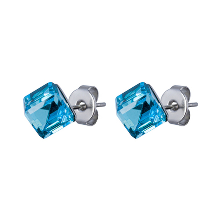Серьги пусеты Fiore Luna  Aquamarine SWE2127/2 A S