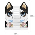 Подставка для книг и учебников фигурная BRAUBERG KIDS "Puppy", регулируемый угол наклона, металл, 238058