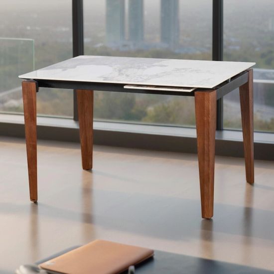 Стол Vermont (140-180) pandora gloss / Brown Wood